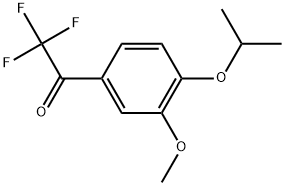 2,2,2-Trifluoro-1-(4-isopropoxy-3-methoxyphenyl)ethanone Structure