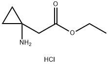 ethyl 2-(1-aminocyclopropyl)acetate;hydrochloride Structure
