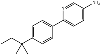 6-[4-(1,1-Dimethylpropyl)phenyl]-3-pyridinamine Structure