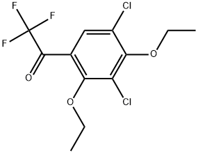 1-(3,5-Dichloro-2,4-diethoxyphenyl)-2,2,2-trifluoroethanone Structure