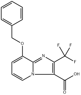 8-(benzyloxy)-2-(trifluoromethyl)imidazo[1,2-a]pyridine-3-carboxylic acid Structure