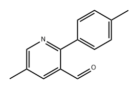 5-Methyl-2-(p-tolyl)nicotinaldehyde Structure