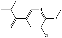 1-(5-Chloro-6-methoxy-3-pyridinyl)-2-methyl-1-propanone Structure