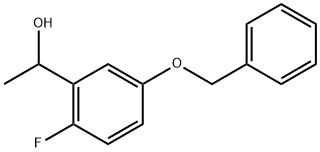 1-(5-(Benzyloxy)-2-fluorophenyl)ethanol Structure