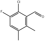 2-Chloro-3-fluoro-5,6-dimethylbenzaldehyde Structure