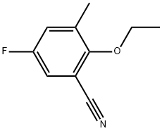 2-Ethoxy-5-fluoro-3-methylbenzonitrile Structure