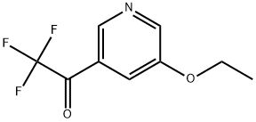 1-(5-Ethoxypyridin-3-yl)-2,2,2-trifluoroethanone Structure