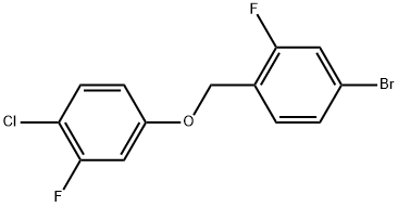 Benzene, 4-bromo-1-[(4-chloro-3-fluorophenoxy)methyl]-2-fluoro- Structure