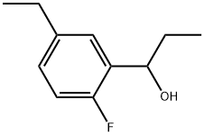 Benzenemethanol, α,5-diethyl-2-fluoro- Structure