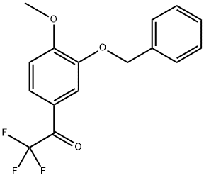 1-(3-(Benzyloxy)-4-methoxyphenyl)-2,2,2-trifluoroethanone Structure