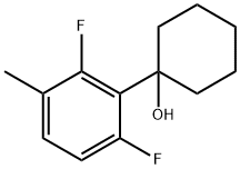 1-(2,6-difluoro-3-methylphenyl)cyclohexanol Structure