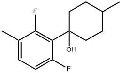 1-(2,6-difluoro-3-methylphenyl)-4-methylcyclohexanol Structure