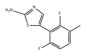 5-(2,6-Difluoro-3-methylphenyl)thiazol-2-amine Structure