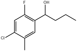 4-Chloro-2-fluoro-5-methyl-α-propylbenzenemethanol Structure