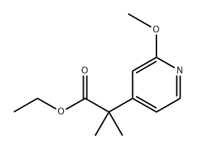 ethyl 2-(2-methoxypyridin-4-yl)-2-methylpropanoate Structure