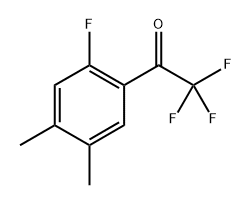 2,2,2-Trifluoro-1-(2-fluoro-4,5-dimethylphenyl)ethanone Structure