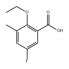 2-Ethoxy-5-fluoro-3-methylbenzoic acid Structure