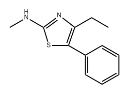 4-ethyl-N-methyl-5-phenylthiazol-2-amine Structure