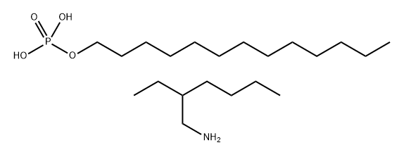 tridecyl dihydrogen phosphate, compound with 2-ethyl-1-hexylamine (1:1) Structure