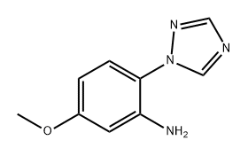 5-methoxy-2-(1H-1,2,4-triazol-1-yl)aniline Structure