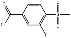 3-Fluoro-4-(methylsulfonyl)benzoyl chloride Structure