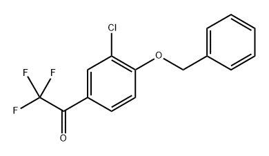 1-(4-(Benzyloxy)-3-chlorophenyl)-2,2,2-trifluoroethanone Structure