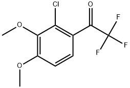 1-(2-Chloro-3,4-dimethoxyphenyl)-2,2,2-trifluoroethanone Structure