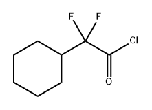 2-cyclohexyl-2,2-difluoroacetyl chloride 구조식 이미지