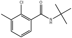 2-Chloro-N-(1,1-dimethylethyl)-3-methylbenzamide Structure