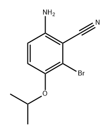 Benzonitrile, 6-amino-2-bromo-3-(1-methylethoxy)- 구조식 이미지