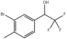 3-Bromo-4-methyl-alpha-(trifluoromethyl)benzyl Alcohol Structure