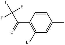 1-(2-Bromo-4-methylphenyl)-2,2,2-trifluoroethanone Structure