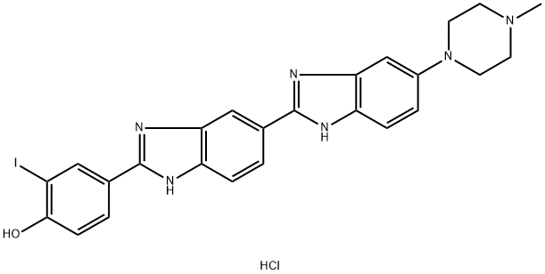 Hoechst 33342 analog 2 (trihydrochloride) Structure