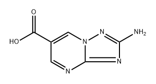 2-amino-[1,2,4]triazolo[1,5-a]pyrimidine-6-carboxylic acid 구조식 이미지