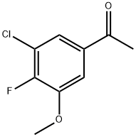 1-(3-Chloro-4-fluoro-5-methoxyphenyl)ethanone Structure