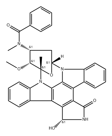 3 Hydroxy Midostaurin Epimer 2 (CGP52421 Epimer 2) 구조식 이미지
