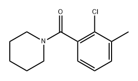 (2-chloro-3-methylphenyl)(piperidin-1-yl)methanone 구조식 이미지