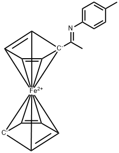 (1-(4-Methylphenylimino)ethyl)ferrocene Structure