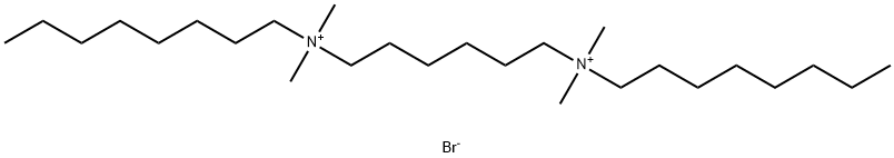 N1,N1,N6,N6-tetramethyl-N1,N6-dioctylhexane-1,6-diaminium Structure