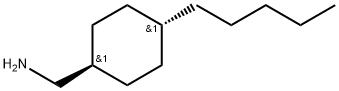 trans-4-Pentyl-cyclohexanemethanamine Structure