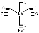 Niobate(1-), hexacarbonyl-, sodium, (OC-6-11)- (9CI) 구조식 이미지