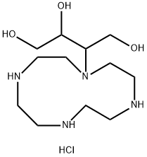 1,2,4-butanetriol-3-(1,4,7,10-tetraazacyclododec-1-yl)4hydrochloride 구조식 이미지