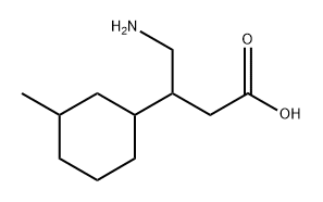 4-Amino-3-(3-methylcyclohexyl)butanoic acid Structure