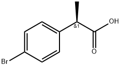 Benzeneacetic acid, 4-bromo-α-methyl-, (αR)- Structure