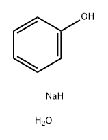 Phenol, sodium salt, hydrate (1:1:1) Structure