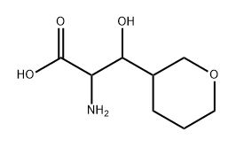 2H-Pyran-3-propanoic acid, α-aminotetrahydro-β-hydroxy- 구조식 이미지