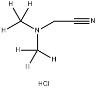 2-[Di(methyl-d3)amino]acetonitrile Hydrochloride Structure