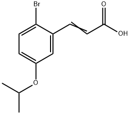 (E)-3-(2-bromo-5-isopropoxyphenyl)acrylic acid Structure