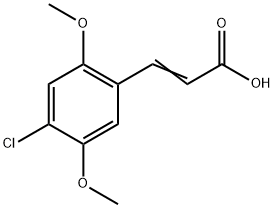 3-(4-Chloro-2,5-dimethoxyphenyl)-2-propenoic acid Structure