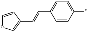 trans-3-(4-fluorostyryl)furan Structure